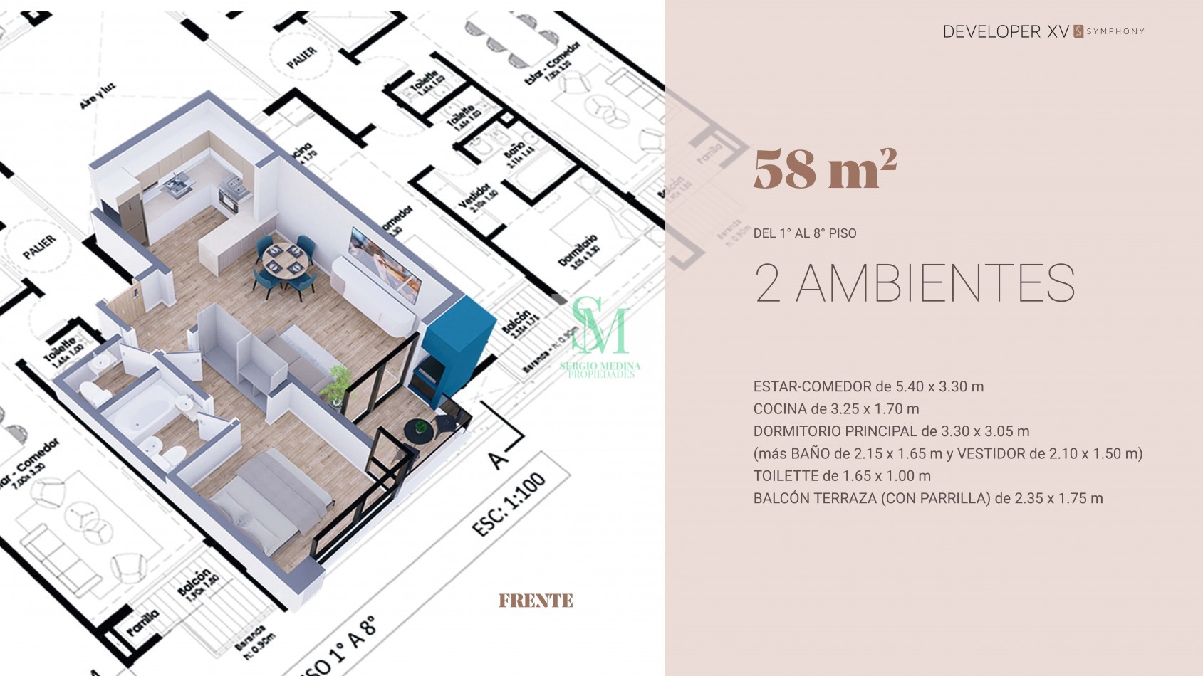 VENTA DE DEPARTAMENTOS. DEVELOPER SIMPHONY. ALSINA 2547