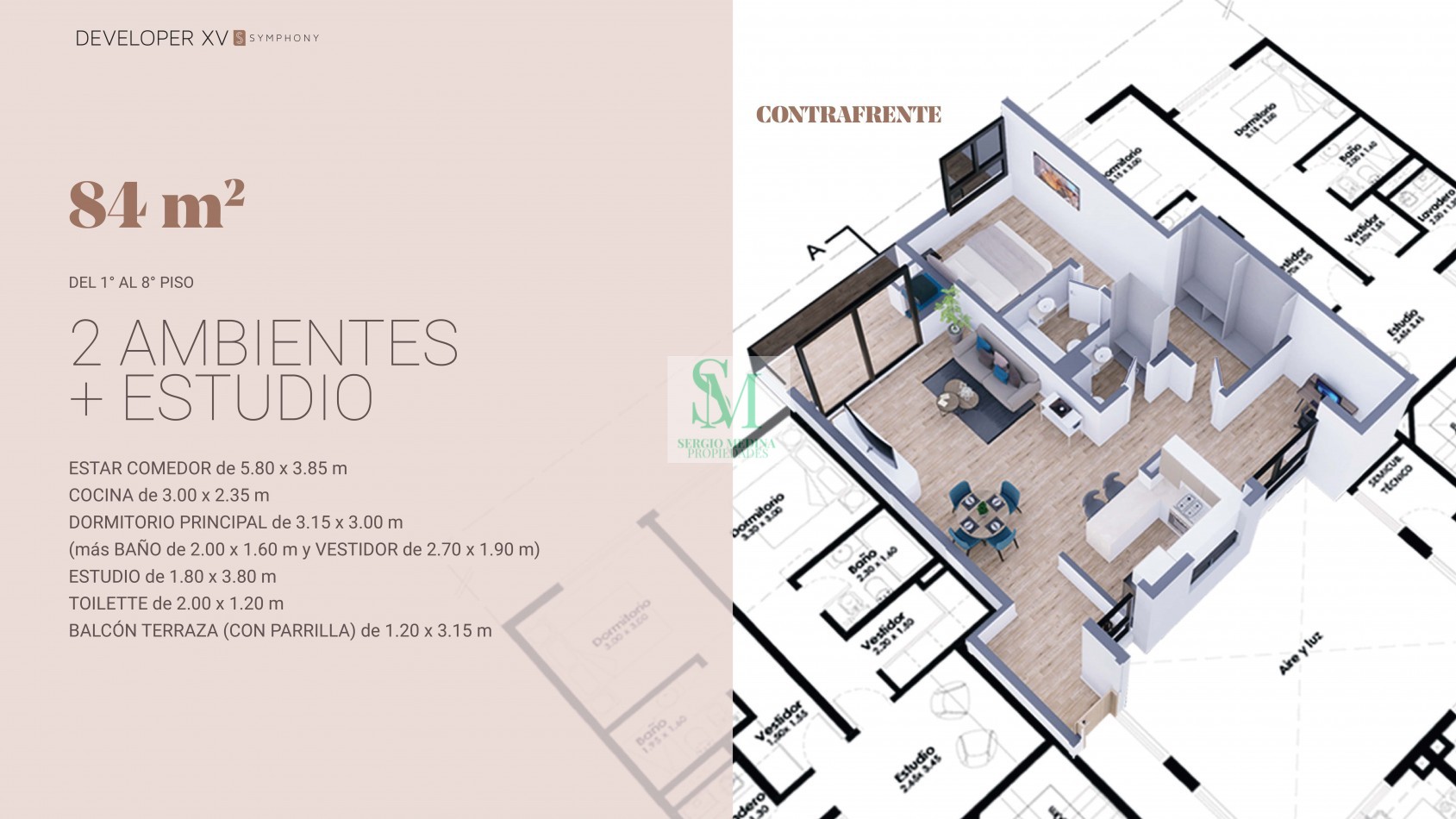 VENTA DE DEPARTAMENTOS. DEVELOPER SIMPHONY. ALSINA 2547