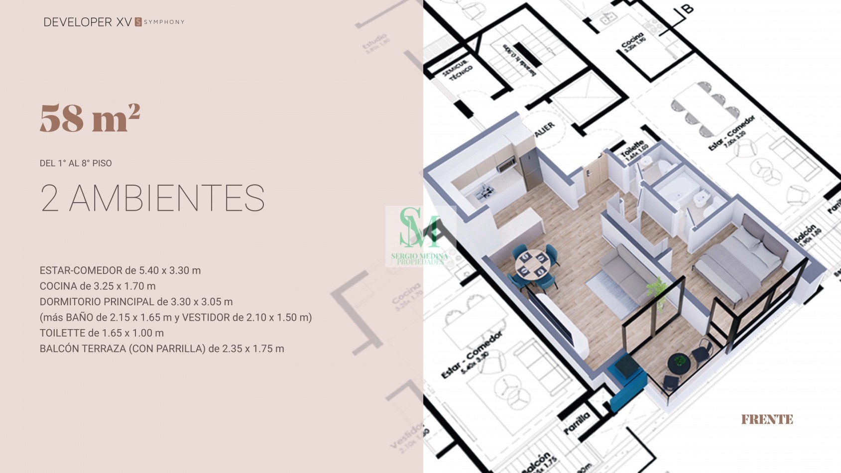 VENTA DE DEPARTAMENTOS. DEVELOPER SIMPHONY. ALSINA 2547